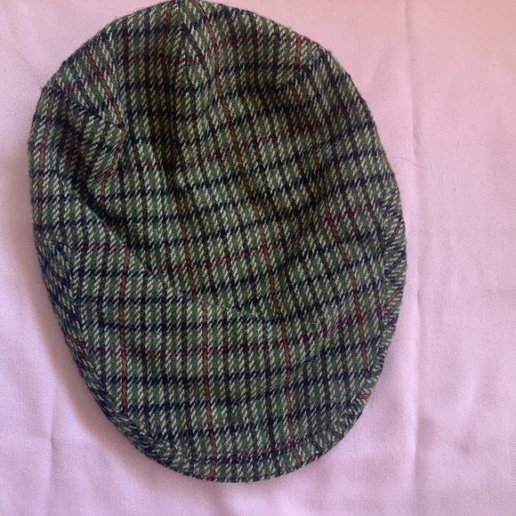 Barbour Country Cap Unisex Multicolor Houndstooth Wool Blend Flat Cap 7 3/4 - Picture 2 of 5